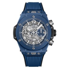 Cópia Hublot Big Bang Unico UEFA Champions League Edição limitada com mostrador esqueleto e pulseira de borracha relógio masculino 441.EX.5129.RX.UCL22