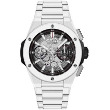 Cópia Hublot Big Bang Integral Branco Cerâmica Esqueleto Dial Relógio Masculino de Cerâmica 451.HX.1123.HX