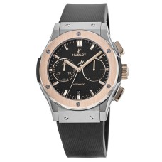 Cópia Hublot Classic Fusion Chronograph Titanium King Rose Gold Relógio Masculino 521.NO.1181.RX