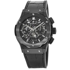 Cópia Hublot Classic Fusion Automático Black Magic Skeleton Dial Relógio Masculino 525.CM.0170.LR