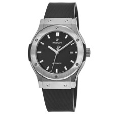 Cópia Hublot Classic Fusion Automático 42mm Pulseira de Borracha de Titânio Relógio Masculino 542.NX.1171.RX