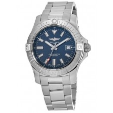 Cópia Breitling Avenger Automático 43 Mostrador Azul Relógio Masculino de Aço Inoxidável A17318101C1A1