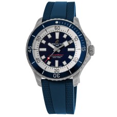 Cópia Breitling Superocean Automático 42 Mostrador Azul Pulseira de Borracha Relógio Masculino A17375E71C1S1