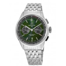 Cópia Breitling Premier B01 Cronógrafo 42 Bentley British Racing Green Dial Edition Relógio masculino AB0118A11L1A1