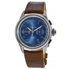 Cópia Breitling Premier B15 Duograph 42 Relógio masculino com pulseira de couro com mostrador azul AB1510171C1P1