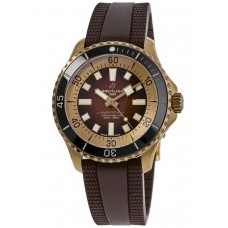 Cópia Breitling Superocean Automático 44 Mostrador Marrom Pulseira De Borracha Relógio Masculino N17376201Q1S1