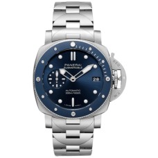 Replica Relógio Panerai submersível Blu Notte automático com mostrador azul em aço PAM02068