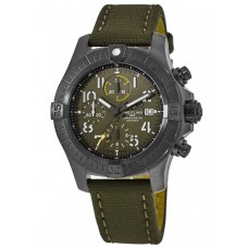 Cópia Breitling Avenger Chronograph 45 Night Mission Preto Titânio Verde Dial Relógio Masculino V13317101L1X1