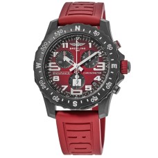 Falso Breitling Professional Endurance Pro IRONMAN Mostrador Vermelho Pulseira de Borracha Relógio Unissex X823109A1K1S1