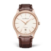 Relógio Jaeger-LeCoultre Master Ultra Thin Date em ouro vermelho com diamantes 1232501