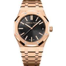 Relógio Audemars Piguet Royal Oak Automático 50º Aniversário Ouro Rosa 41mm Mostrador Preto 15510OR.OO.1320OR.02