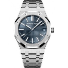 Relógio Audemars Piguet Royal Oak Automático 50º Aniversário em Aço Inoxidável 41 mm Mostrador Azul com Índices 15510ST.OO.1320ST.01