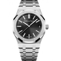 Relógio Audemars Piguet Royal Oak Automático 50º Aniversário em Aço Inoxidável 41mm Mostrador Preto com Índices 15510ST.OO.1320ST.02