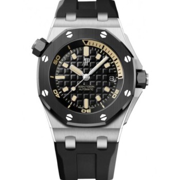 Relógio Audemars Piguet Royal Oak Offshore Diver em ouro branco 42 mm com mostrador preto 15720CN.OO.A002CA.01 - NOVO Relógio Audemars Piguet Royal Oak Offshore Diver em ouro branco 42 mm com mostrador preto 15720CN.OO.A002CA.01 - NOVO