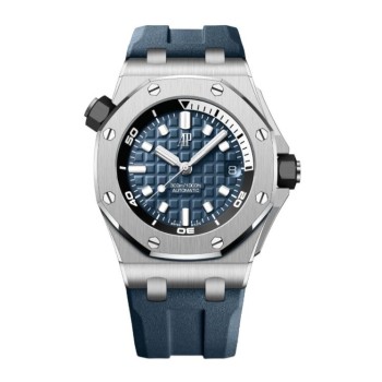 Réplica do Audemars Piguet Royal Oak Offshore Diver em aço inoxidável azul 15720ST.OO.A027CA.01