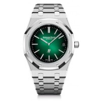 Relógio Audemars Piguet Royal Oak Jumbo Extra-Fino Platina 39mm Verde 16202PT.OO.1240PT.01