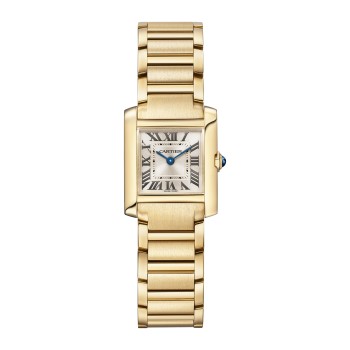 Relógio Cartier Tank Française Pequeno com Movimento de Quartzo em Ouro Amarelo WGTA0114