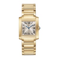 Relógio Cartier Tank Française, tamanho médio, movimento de quartzo, ouro amarelo WGTA0113