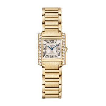 Relógio Cartier Tank Française pequeno, movimento de quartzo, ouro amarelo, diamantes WJTA0039 Relógio Cartier Tank Française pequeno, movimento de quartzo, ouro amarelo, diamantes WJTA0039