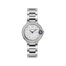 Cartier Ballon Bleu de Cartier Relógio com movimento de quartzo de 28 mm Aço W4BB0034 Cartier Ballon Bleu de Cartier Relógio com movimento de quartzo de 28 mm Aço W4BB0034