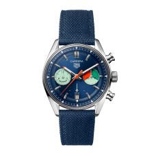 Relógio masculino TAG Heuer Carrera Chronograph Skipper 39mm azul CBS2213.FN6002 Relógio masculino TAG Heuer Carrera Chronograph Skipper 39mm azul CBS2213.FN6002