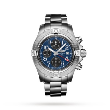 Relógio Breitling Avenger Cronógrafo GMT 45 em aço inoxidável A24315101C1A1