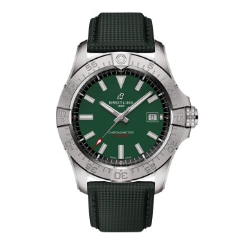 Relógio masculino Breitling Avenger Automático 42mm com pulseira de couro verde A17328101L1X1 Relógio masculino Breitling Avenger Automático 42mm com pulseira de couro verde A17328101L1X1