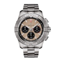 Relógio masculino Breitling Avenger Chronograph B01 44mm, aço inoxidável, bege AB0147101A1A1