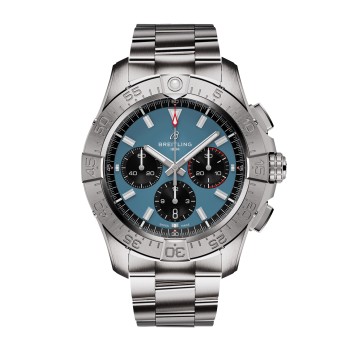 Relógio masculino Breitling Avenger Chronograph B01 44mm em aço inoxidável azul AB0147101C1A1 Relógio masculino Breitling Avenger Chronograph B01 44mm em aço inoxidável azul AB0147101C1A1