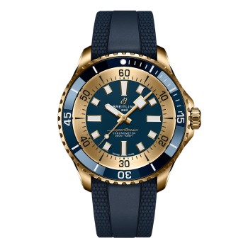Relógio masculino Breitling Superocean Bronze 44mm Edição Limitada Exclusivo para os EUA e Canadá Azul N173761A1C1S1 Relógio masculino Breitling Superocean Bronze 44mm Edição Limitada Exclusivo para os EUA e Canadá Azul N173761A1C1S1