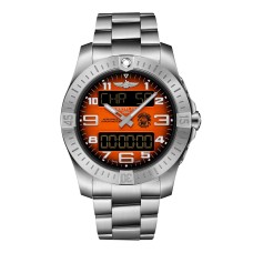Relógio masculino Breitling Aerospace B70 Orbiter 25th Anniversary 43mm em titânio laranja EB70101A1O1E1 Relógio masculino Breitling Aerospace B70 Orbiter 25th Anniversary 43mm em titânio laranja EB70101A1O1E1