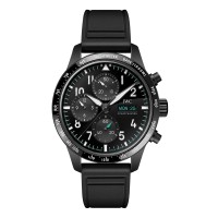 Relógio masculino IWC Pilot Performance Chronograph 41mm Mercedes AMG Petronas Formula One™ Team, pulseira de borracha preta, modelo IW388306 Relógio masculino IWC Pilot Performance Chronograph 41mm Mercedes AMG Petronas Formula One™ Team, pulseira de borracha preta, modelo IW388306