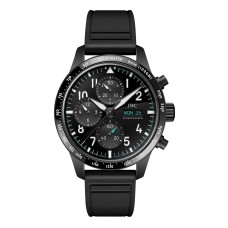 Relógio masculino IWC Pilot Performance Chronograph 41mm Mercedes AMG Petronas Formula One™ Team, pulseira de borracha preta, modelo IW388306 Relógio masculino IWC Pilot Performance Chronograph 41mm Mercedes AMG Petronas Formula One™ Team, pulseira de borracha preta, modelo IW388306