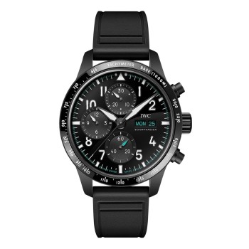 Relógio masculino IWC Pilot Performance Chronograph 41mm Mercedes AMG Petronas Formula One™ Team, pulseira de borracha preta, modelo IW388306 Relógio masculino IWC Pilot Performance Chronograph 41mm Mercedes AMG Petronas Formula One™ Team, pulseira de borracha preta, modelo IW388306