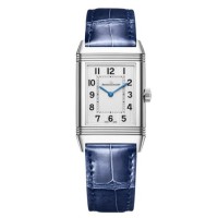 Relógio Jaeger-LeCoultre Reverso Classic em couro prateado, modelo 2618432 Relógio Jaeger-LeCoultre Reverso Classic em couro prateado, modelo 2618432