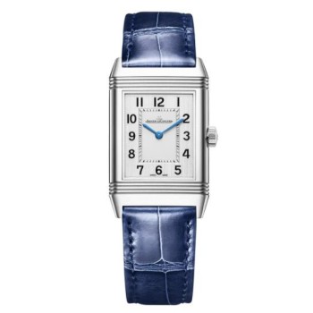 Relógio Jaeger-LeCoultre Reverso Classic em couro prateado, modelo 2618432 Relógio Jaeger-LeCoultre Reverso Classic em couro prateado, modelo 2618432
