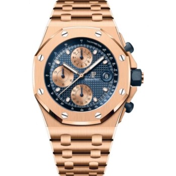 Relógio Audemars Piguet Royal Oak Offshore La Bestia Cronógrafo Ouro Rosa 42mm Mostrador Azul 26238OR.OO.2000OR.01 Relógio Audemars Piguet Royal Oak Offshore La Bestia Cronógrafo Ouro Rosa 42mm Mostrador Azul 26238OR.OO.2000OR.01