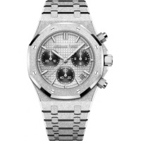 Relógio Audemars Piguet Royal Oak Cronógrafo Automático em Ouro Branco Fosco 41mm Cinza 26240BC.GG.1324BC.01