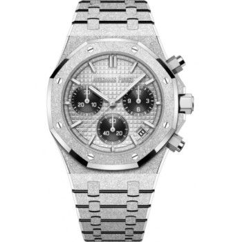 Relógio Audemars Piguet Royal Oak Cronógrafo Automático em Ouro Branco Fosco 41mm Cinza 26240BC.GG.1324BC.01