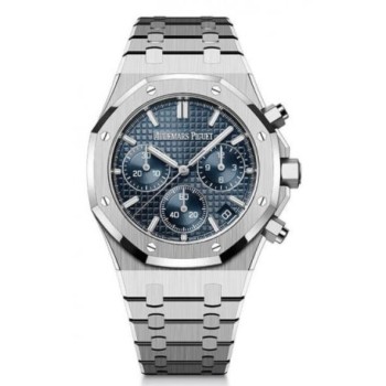Relógio Audemars Piguet Royal Oak Automático em Aço Inoxidável 41 mm Mostrador Azul 26240ST.OO.1320ST.01