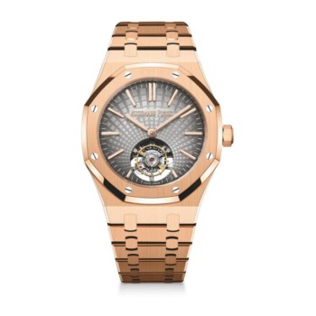 Réplica do Tourbillon automático Audemars Piguet Royal Oak ouro rosa 26530OR.OO.1220OR.01