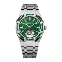Réplica do Audemars Piguet Royal Oak com Tourbillon Voador Automático em Titânio Verde 26532IC.EE.1220TI.01 Réplica do Audemars Piguet Royal Oak com Tourbillon Voador Automático em Titânio Verde 26532IC.EE.1220TI.01