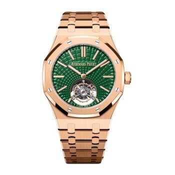 Réplica do Audemars Piguet Royal Oak Auto-Winding Flying Tourbillon Rose Gold Green 26533OR.OO.1220OR.01 Réplica do Audemars Piguet Royal Oak Auto-Winding Flying Tourbillon Rose Gold Green 26533OR.OO.1220OR.01