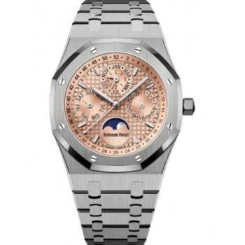 Relógio Audemars Piguet Royal Oak Calendário Perpétuo Titânio 41mm Rosa Salmão 26615TI.OO.1220TI.01