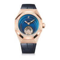 Réplica do Audemars Piguet Royal Oak Concept Frosted Gold Flying Tourbillon em ouro rosa 26630OR.GG.D326CR.01