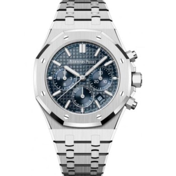 Relógio Audemars Piguet Royal Oak Cronógrafo Automático em Aço Inoxidável 38 mm Mostrador Azul 26715ST.OO.1356ST.01