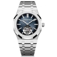 Relógio Audemars Piguet Royal Oak Automático com Turbilhão Voador em Aço Inoxidável 41mm Azul 26730ST.OO.1320ST.01