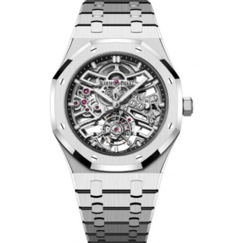 Relógio Audemars Piguet Royal Oak Automático Tourbillon Voador em Aço Inoxidável 41mm Esqueleto Vazado 26735ST.OO.1320ST.01