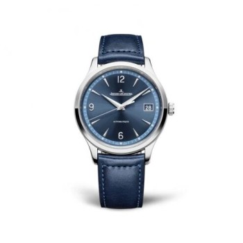 Relógio Jaeger-LeCoultre Master Control Date em aço inoxidável com mostrador azul 4018480 Relógio Jaeger-LeCoultre Master Control Date em aço inoxidável com mostrador azul 4018480