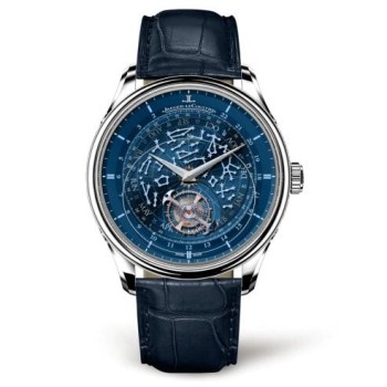 Relógio Jaeger-LeCoultre Master Grande Tradition Tourbillon Celeste em ouro branco com mostrador azul, modelo 5273480 Relógio Jaeger-LeCoultre Master Grande Tradition Tourbillon Celeste em ouro branco com mostrador azul, modelo 5273480